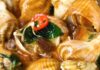 “A Thai Treat: Cinnamon Spiced Bulot Snails Stir-fried to Perfection”