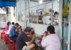 The Ultimate 40-Year-Old Nam Vang Noodle Soup Joint in District 10, Bustling with Morning Crowds.