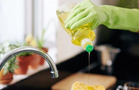 Why You Should Never Pour Dish Soap Directly Onto Your Sponge.