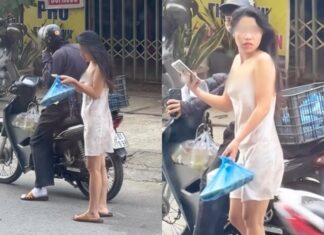 “Girl’s Outfit Causes Concern: A Delicate Dress Worn to Meet Delivery Driver”