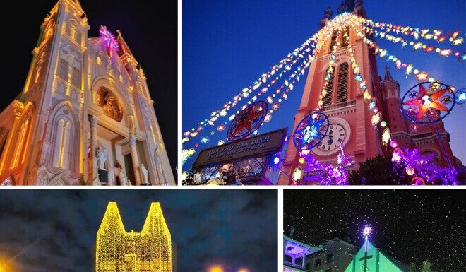 Unveiling the Magic of Christmas: Explore Saigon’s Stunningly Decorated Churches with a Wintry Twist