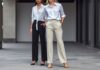 The Ultimate Guide to Mastering the Art of Styling a White Shirt with Wide-Leg Pants: Elevate Your Look with Polished Elegance