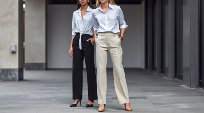The Ultimate Guide to Mastering the Art of Styling a White Shirt with Wide-Leg Pants: Elevate Your Look with Polished Elegance