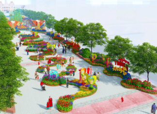 The Golden Snakes: A Stunning Display at the Nguyen Hue Flower Street for Tet 2025