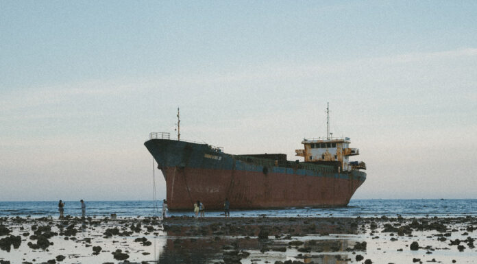 The ‘Ghost’ Shipwreck on Ninh Thuan Beach Becomes a Tourist Hotspot