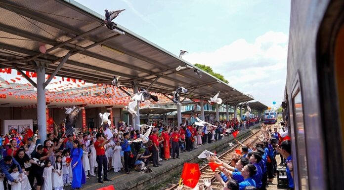 Two Reunification Express Trains Meet in Da Nang