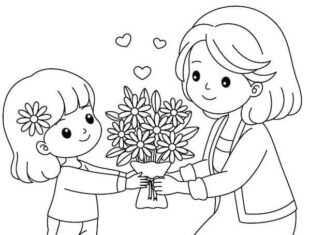 The Perfect Gift: 20 Coloring Card Designs for Mother’s Day