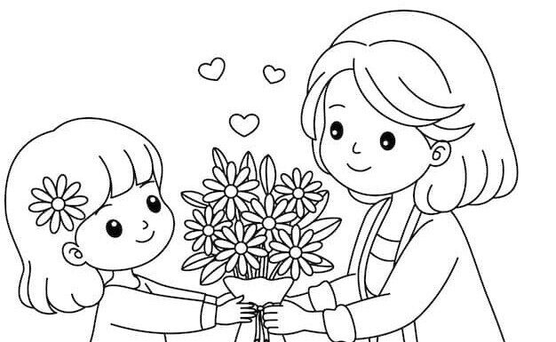 The Perfect Gift: 20 Coloring Card Designs for Mother’s Day