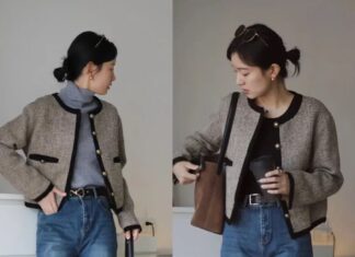 The Northern Region Remains Chilly: Elevate Your Style with a Chic Coat and Wide-Leg Pants, a Combination That Exudes Affluence