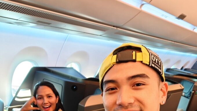 H’Hen Niê Shows Off Her Baby Bump While Exploring Taiwan’s Old Streets With Her Husband.