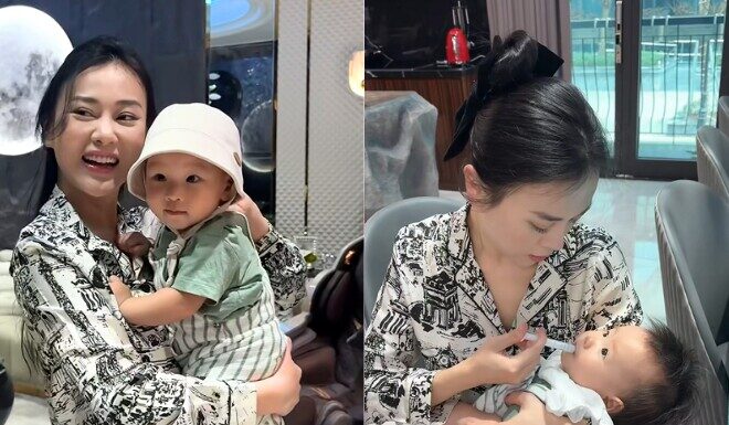 “The Multi-Talented Mom: Actress Phuong Oanh Navigates Motherhood and Her New Role as Shark Binh’s Wife”