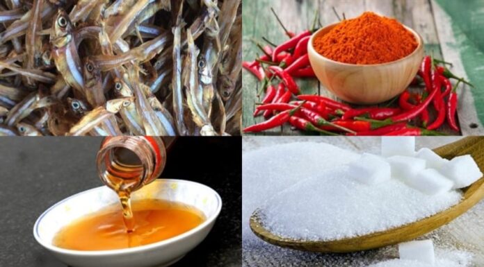 “Spicy, Flavorful, and Delicious: How to Make Dry Anchovy Stir-Fry with Fish Sauce, Garlic, and Chili for a Tasty Addition to Your Meals”