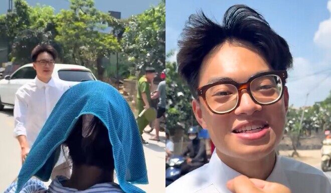 “Exhausted” After Literature Exam, TV Host Quang Minh’s Son Shares His Joy of Completing Two Papers