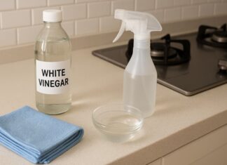 The Magic Ingredient for a Sparkling Clean Gas Stove: White Vinegar!