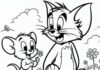 “Tom and Jerry’s Mischievous Coloring Book: Let Your Little Ones Create Their Own Whimsical Adventures”