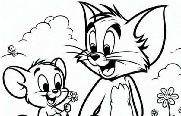 “Tom and Jerry’s Mischievous Coloring Book: Let Your Little Ones Create Their Own Whimsical Adventures”