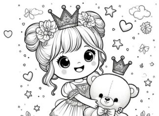 20 Enchanting Princess Coloring Pages for Little Girls to Discover Their Creative Spark.