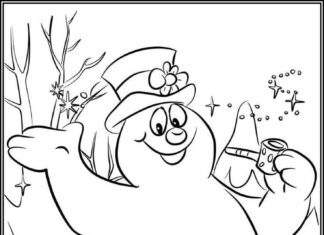 A Fun and Frosty Snowman Coloring Adventure: Let Your Little Ones Dress Up Their Favorite Cartoon Character