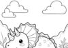 Dinosaur Coloring Pages for Kids: Explore the Ancient World with Cute Dinosaur Drawings
