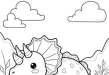 Dinosaur Coloring Pages for Kids: Explore the Ancient World with Cute Dinosaur Drawings