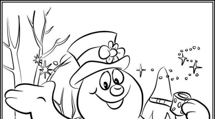 A Fun and Frosty Snowman Coloring Adventure: Let Your Little Ones Dress Up Their Favorite Cartoon Character