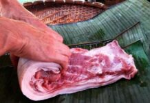 “Unique Thai Binh Specialty: Whole Pork Leg Dish—Order Weeks in Advance for This Rare Delicacy”