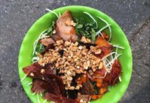 Unveiling Hanoi’s Hidden Gems: Two Legendary Dry Beef Salad Spots in the Heart of the Old Quarter, One with Over 70 Years of History and 80kg of Beef Sold Daily