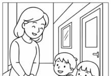 Coloring Cards for November 20th: A Child’s Most Loving Gift for Teachers