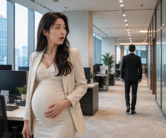 “Pregnant and Heartbroken: Confronting My Ex-Husband at His New Workplace”
